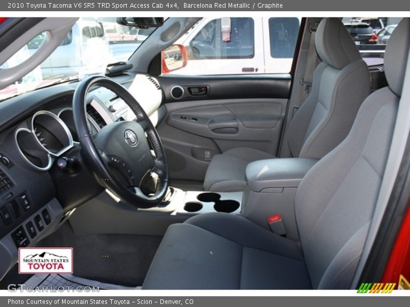Barcelona Red Metallic / Graphite 2010 Toyota Tacoma V6 SR5 TRD Sport Access Cab 4x4