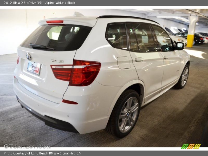 Alpine White / Black 2012 BMW X3 xDrive 35i