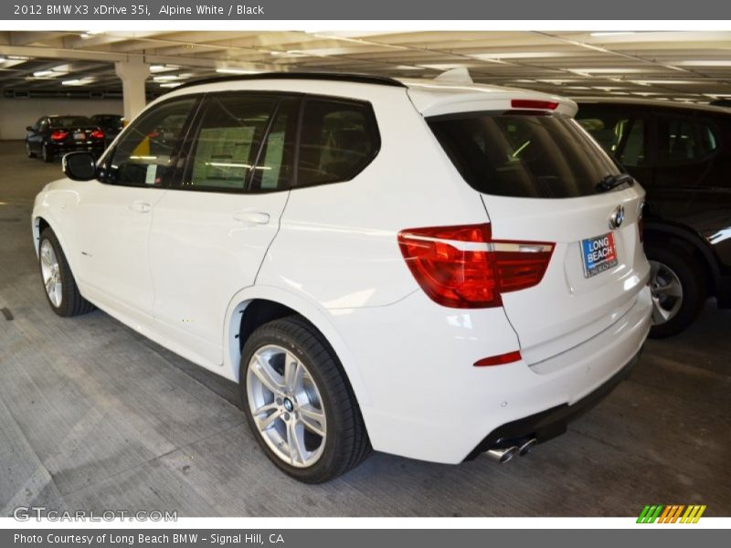Alpine White / Black 2012 BMW X3 xDrive 35i
