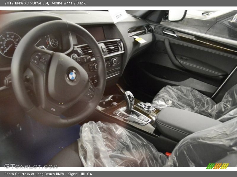 Alpine White / Black 2012 BMW X3 xDrive 35i