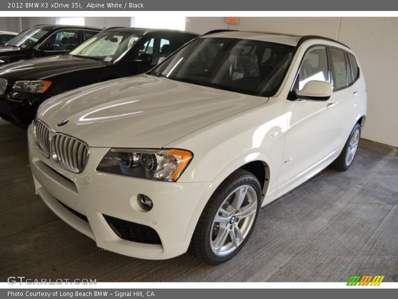Alpine White / Black 2012 BMW X3 xDrive 35i