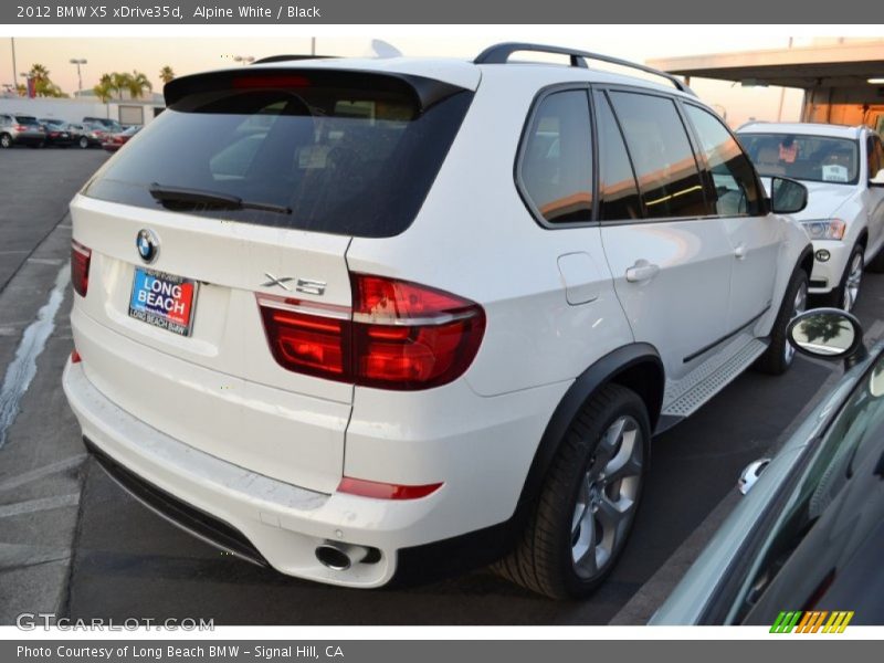 Alpine White / Black 2012 BMW X5 xDrive35d