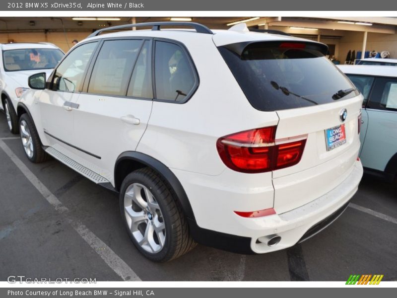 Alpine White / Black 2012 BMW X5 xDrive35d