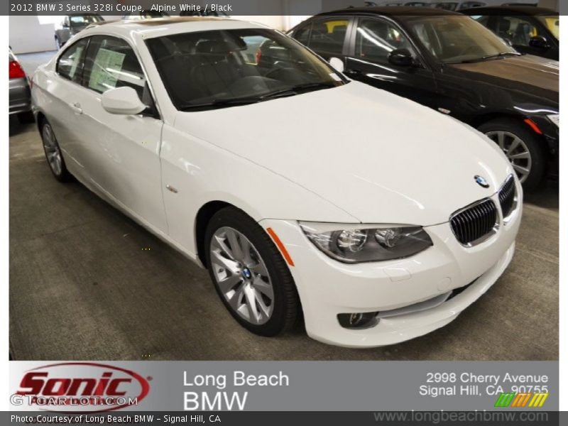 Alpine White / Black 2012 BMW 3 Series 328i Coupe