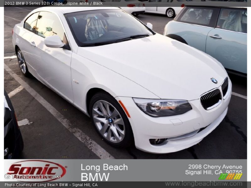 Alpine White / Black 2012 BMW 3 Series 328i Coupe
