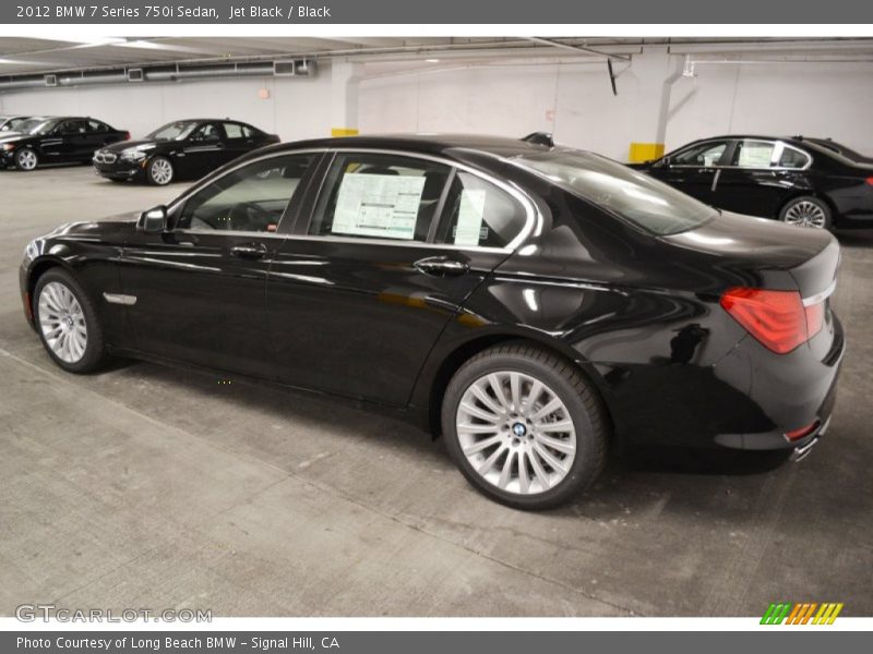 Jet Black / Black 2012 BMW 7 Series 750i Sedan
