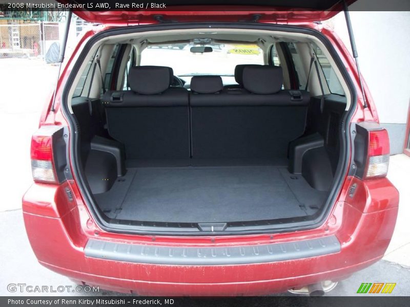 Rave Red / Black 2008 Mitsubishi Endeavor LS AWD