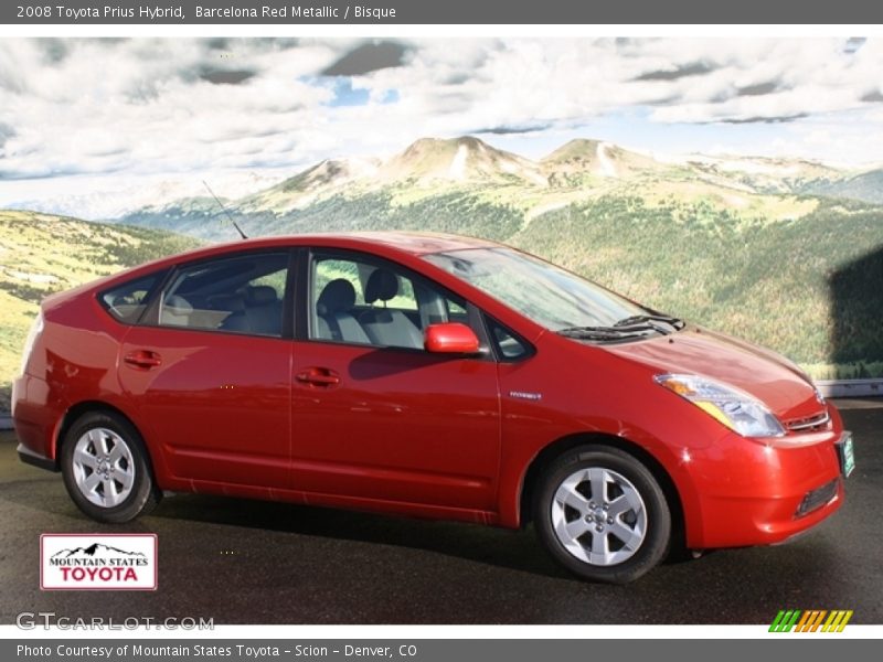 Barcelona Red Metallic / Bisque 2008 Toyota Prius Hybrid