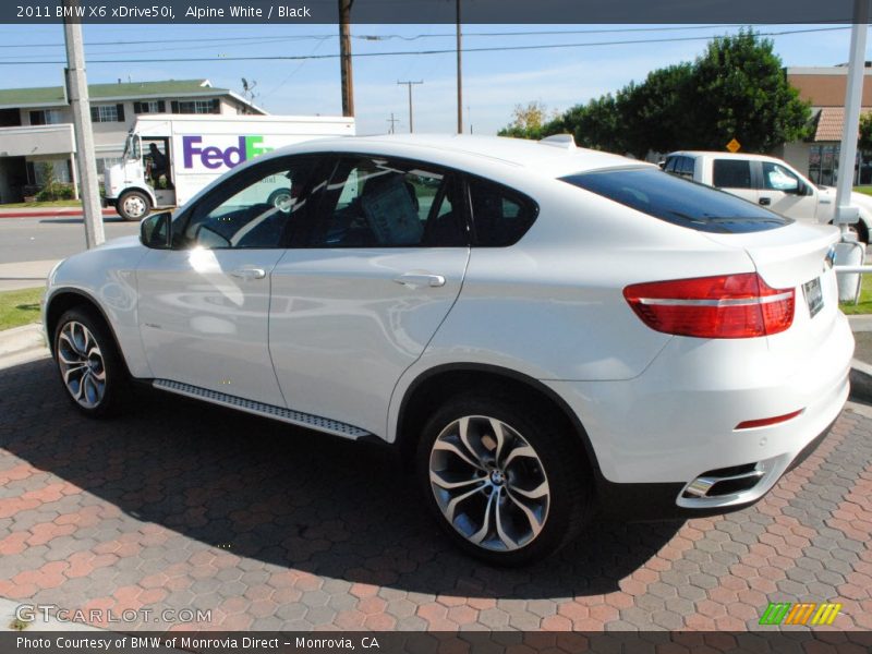 Alpine White / Black 2011 BMW X6 xDrive50i