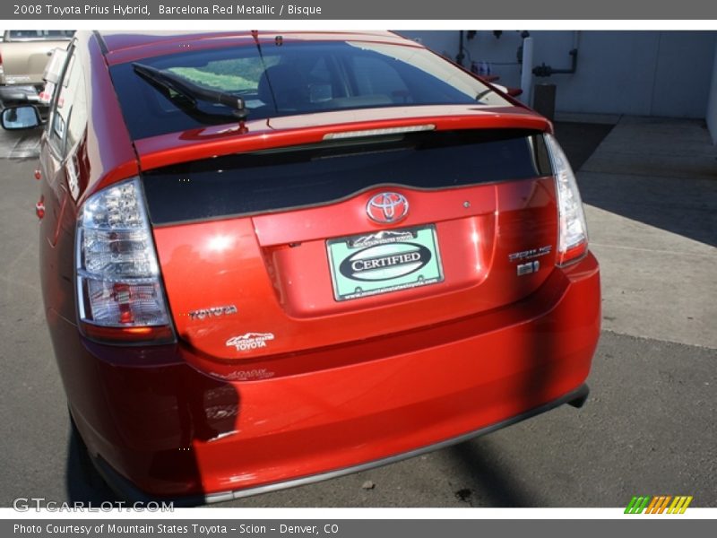 Barcelona Red Metallic / Bisque 2008 Toyota Prius Hybrid