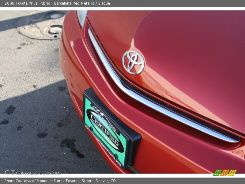Barcelona Red Metallic / Bisque 2008 Toyota Prius Hybrid