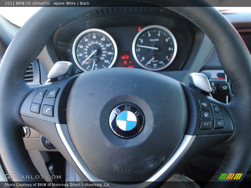 Alpine White / Black 2011 BMW X6 xDrive50i