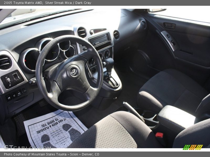 Silver Streak Mica / Dark Gray 2005 Toyota Matrix AWD