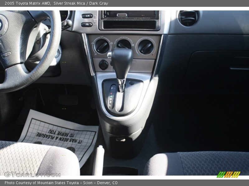 Silver Streak Mica / Dark Gray 2005 Toyota Matrix AWD