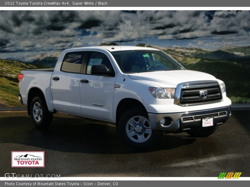 Super White / Black 2012 Toyota Tundra CrewMax 4x4