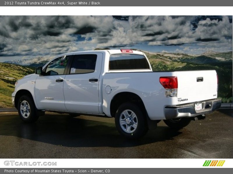Super White / Black 2012 Toyota Tundra CrewMax 4x4