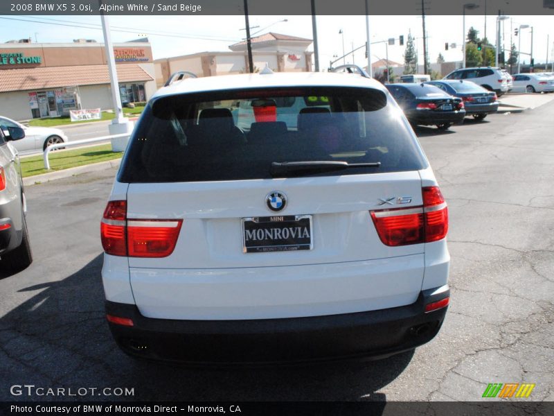 Alpine White / Sand Beige 2008 BMW X5 3.0si