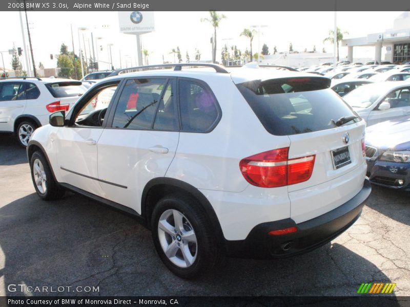 Alpine White / Sand Beige 2008 BMW X5 3.0si