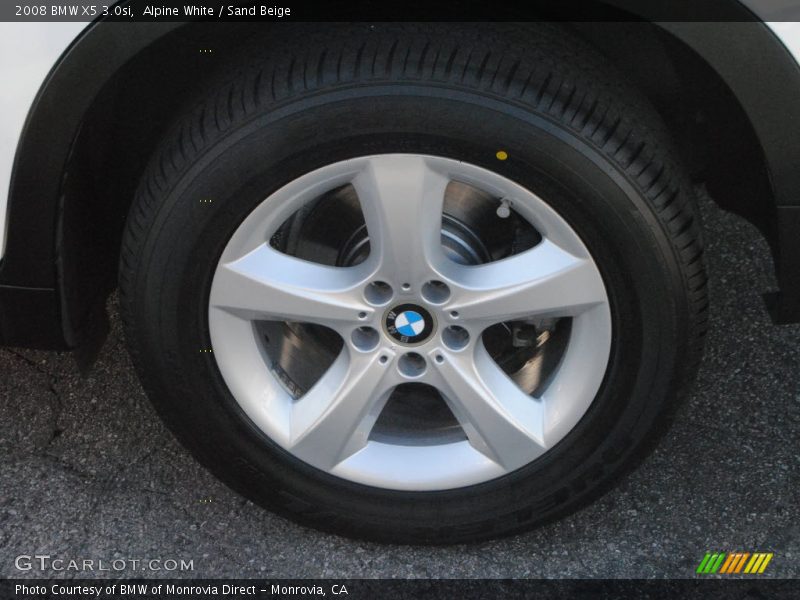 Alpine White / Sand Beige 2008 BMW X5 3.0si