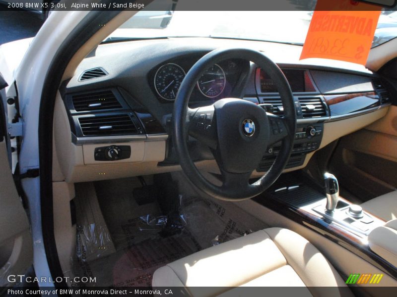Alpine White / Sand Beige 2008 BMW X5 3.0si