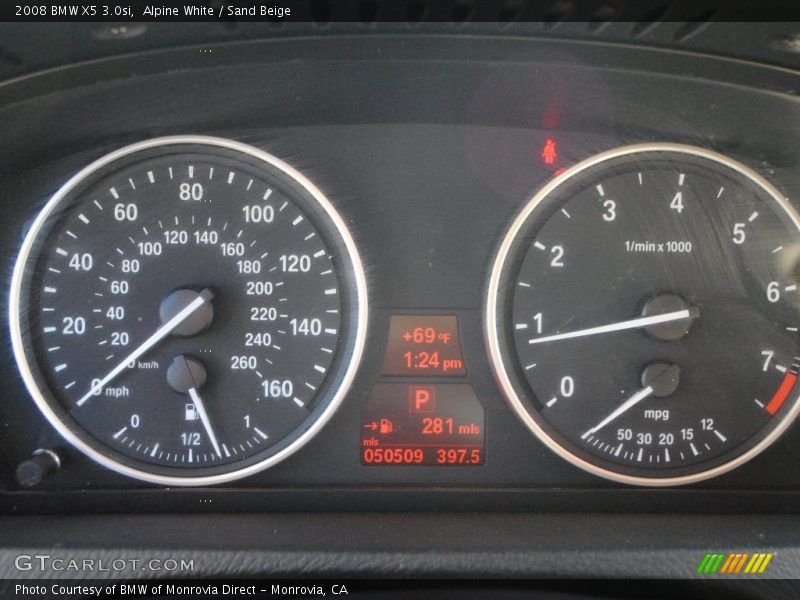 Alpine White / Sand Beige 2008 BMW X5 3.0si