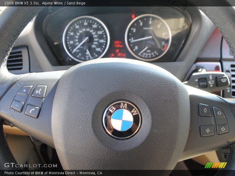 Alpine White / Sand Beige 2008 BMW X5 3.0si