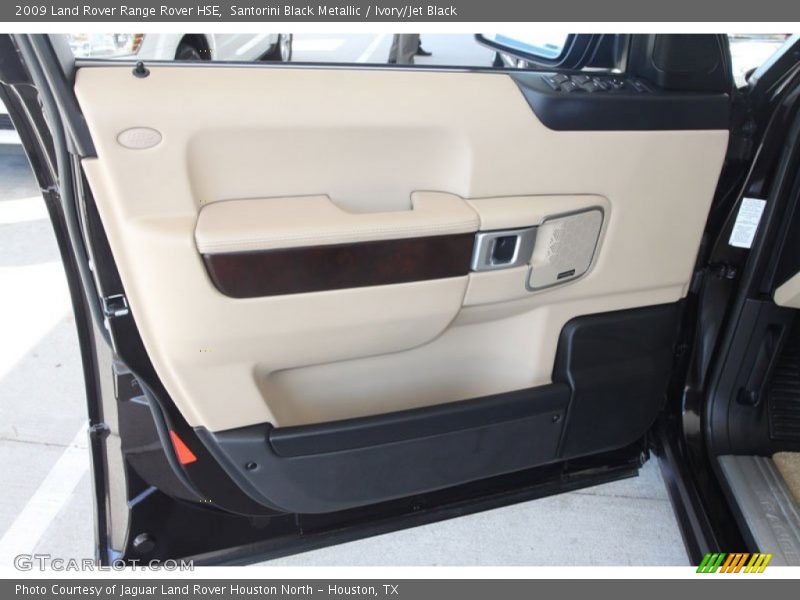 Santorini Black Metallic / Ivory/Jet Black 2009 Land Rover Range Rover HSE