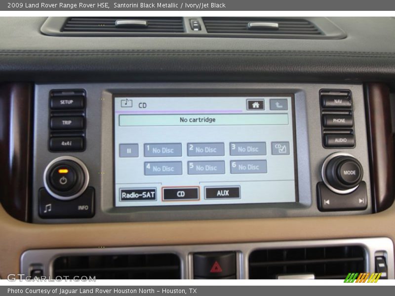 Santorini Black Metallic / Ivory/Jet Black 2009 Land Rover Range Rover HSE