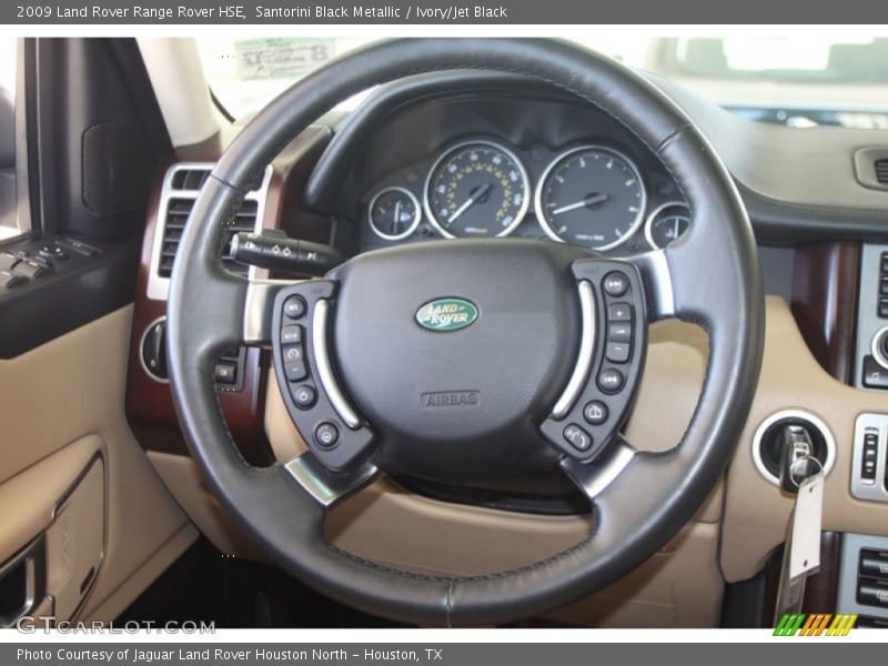 Santorini Black Metallic / Ivory/Jet Black 2009 Land Rover Range Rover HSE