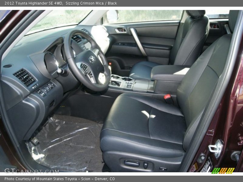 Sizzling Crimson Mica / Black 2012 Toyota Highlander SE 4WD
