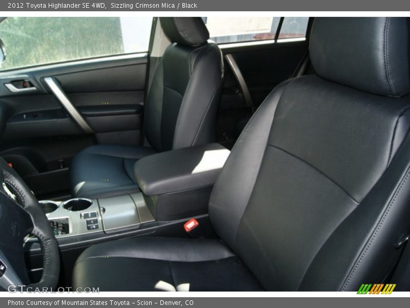 Sizzling Crimson Mica / Black 2012 Toyota Highlander SE 4WD