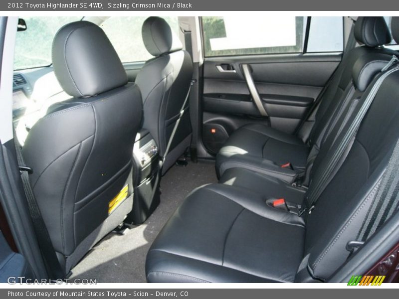 Sizzling Crimson Mica / Black 2012 Toyota Highlander SE 4WD