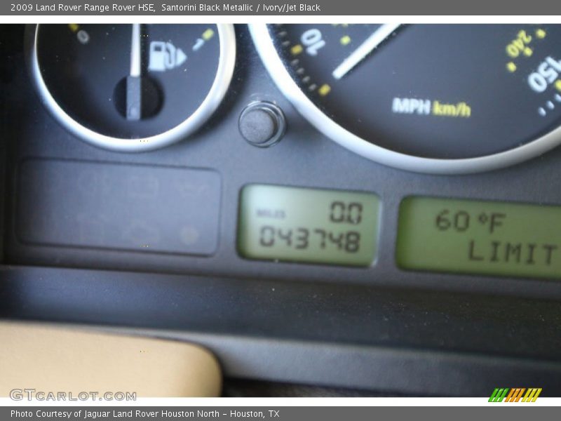 Santorini Black Metallic / Ivory/Jet Black 2009 Land Rover Range Rover HSE