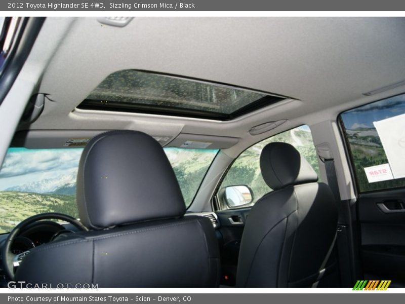 Sizzling Crimson Mica / Black 2012 Toyota Highlander SE 4WD