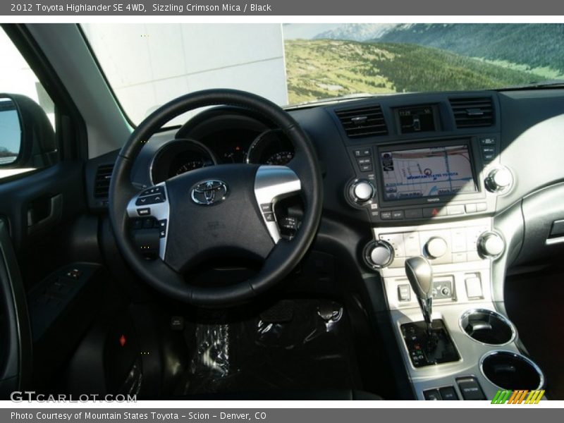 Sizzling Crimson Mica / Black 2012 Toyota Highlander SE 4WD