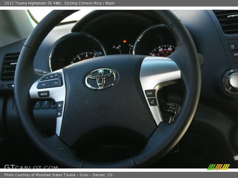 Sizzling Crimson Mica / Black 2012 Toyota Highlander SE 4WD