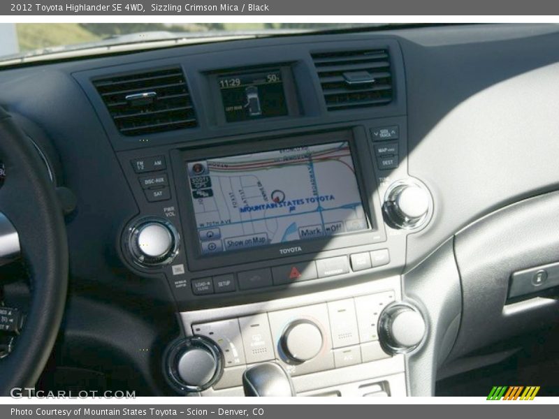 Sizzling Crimson Mica / Black 2012 Toyota Highlander SE 4WD