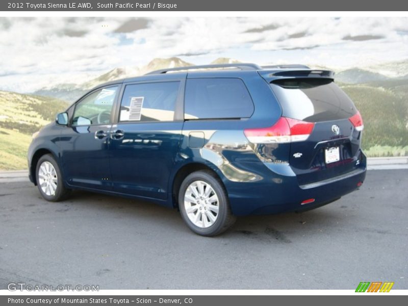 South Pacific Pearl / Bisque 2012 Toyota Sienna LE AWD