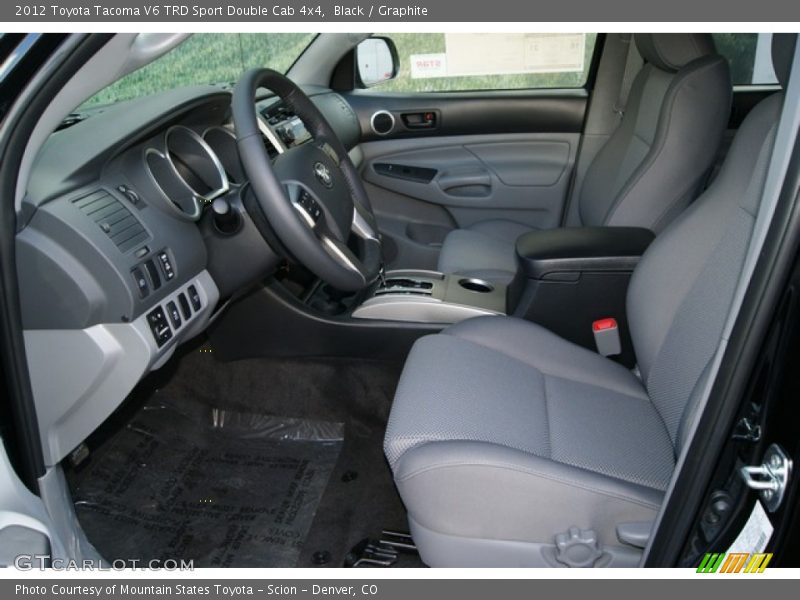 Black / Graphite 2012 Toyota Tacoma V6 TRD Sport Double Cab 4x4