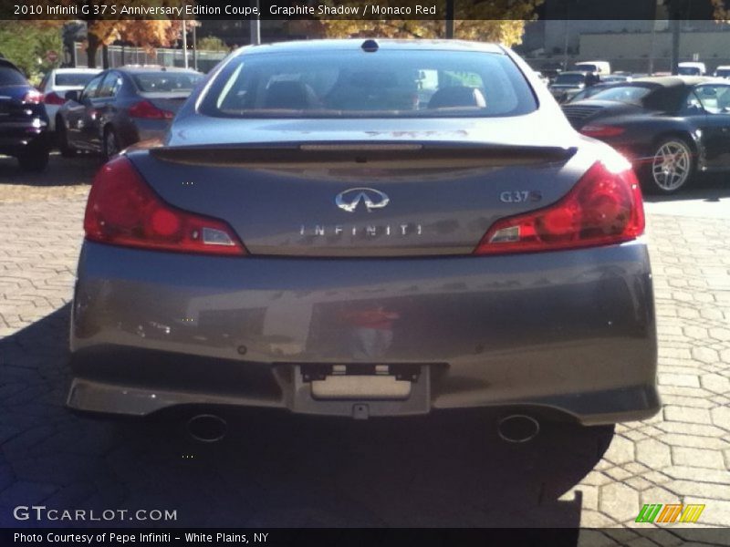 Graphite Shadow / Monaco Red 2010 Infiniti G 37 S Anniversary Edition Coupe
