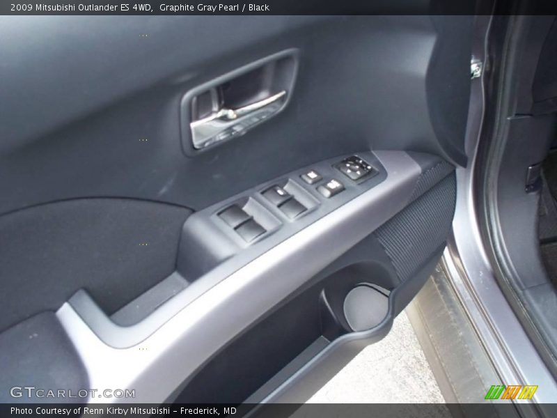 Graphite Gray Pearl / Black 2009 Mitsubishi Outlander ES 4WD