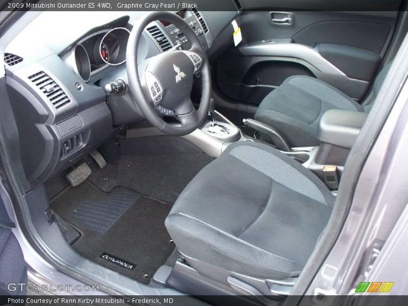 Graphite Gray Pearl / Black 2009 Mitsubishi Outlander ES 4WD