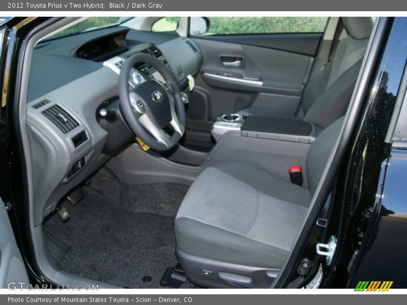  2012 Prius v Two Hybrid Dark Gray Interior