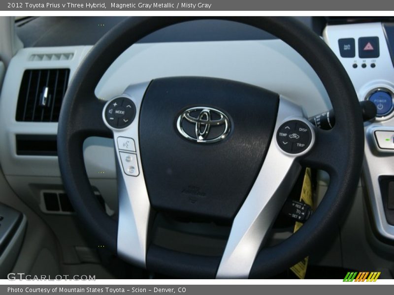 Steering wheel controls - 2012 Toyota Prius v Three Hybrid