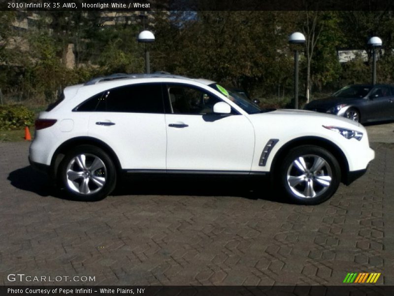 Moonlight White / Wheat 2010 Infiniti FX 35 AWD