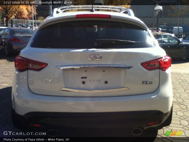 Moonlight White / Wheat 2010 Infiniti FX 35 AWD