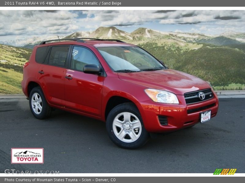 Barcelona Red Metallic / Sand Beige 2011 Toyota RAV4 V6 4WD