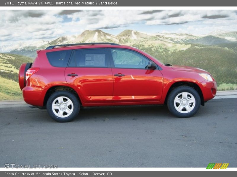 Barcelona Red Metallic / Sand Beige 2011 Toyota RAV4 V6 4WD