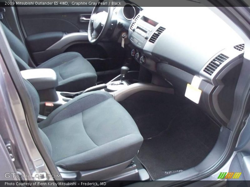 Graphite Gray Pearl / Black 2009 Mitsubishi Outlander ES 4WD