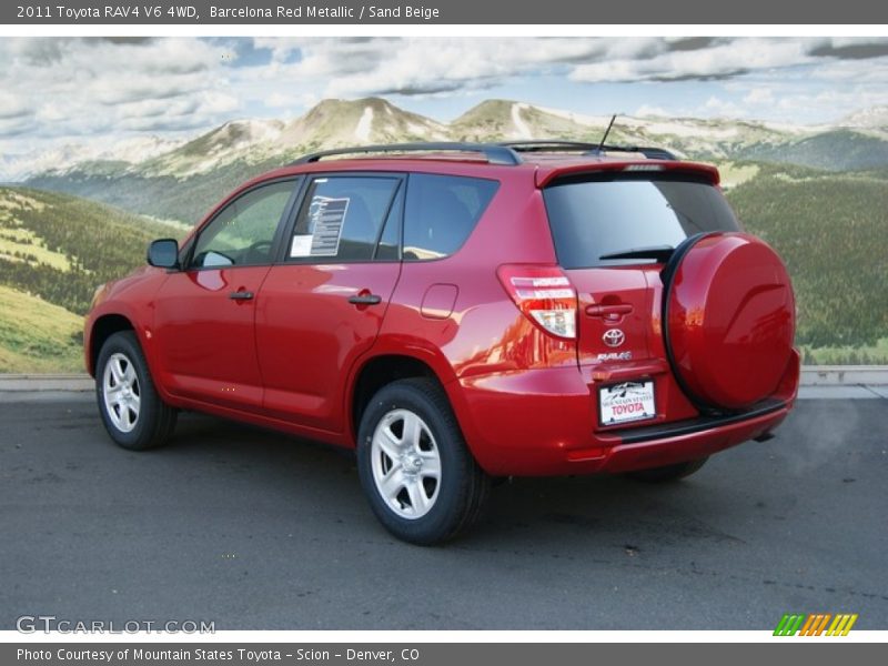 Barcelona Red Metallic / Sand Beige 2011 Toyota RAV4 V6 4WD